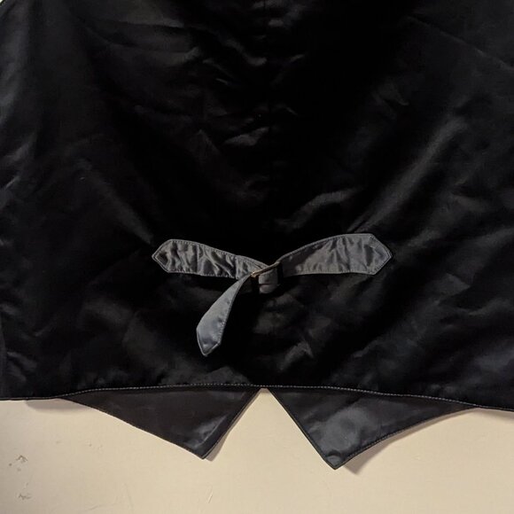 Y2K RockSteady Vest Ska Retro Rockabilly Punk Rock Pinstripe Zipper Pockets - Picture 5 of 6